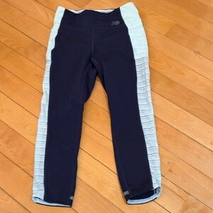 New Balance Dark Blue and Light Blue Capri Leggings